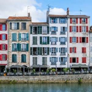 Les maisons colorées de Bayonne