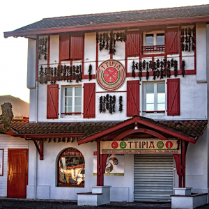 Les façades de piment à Espelette